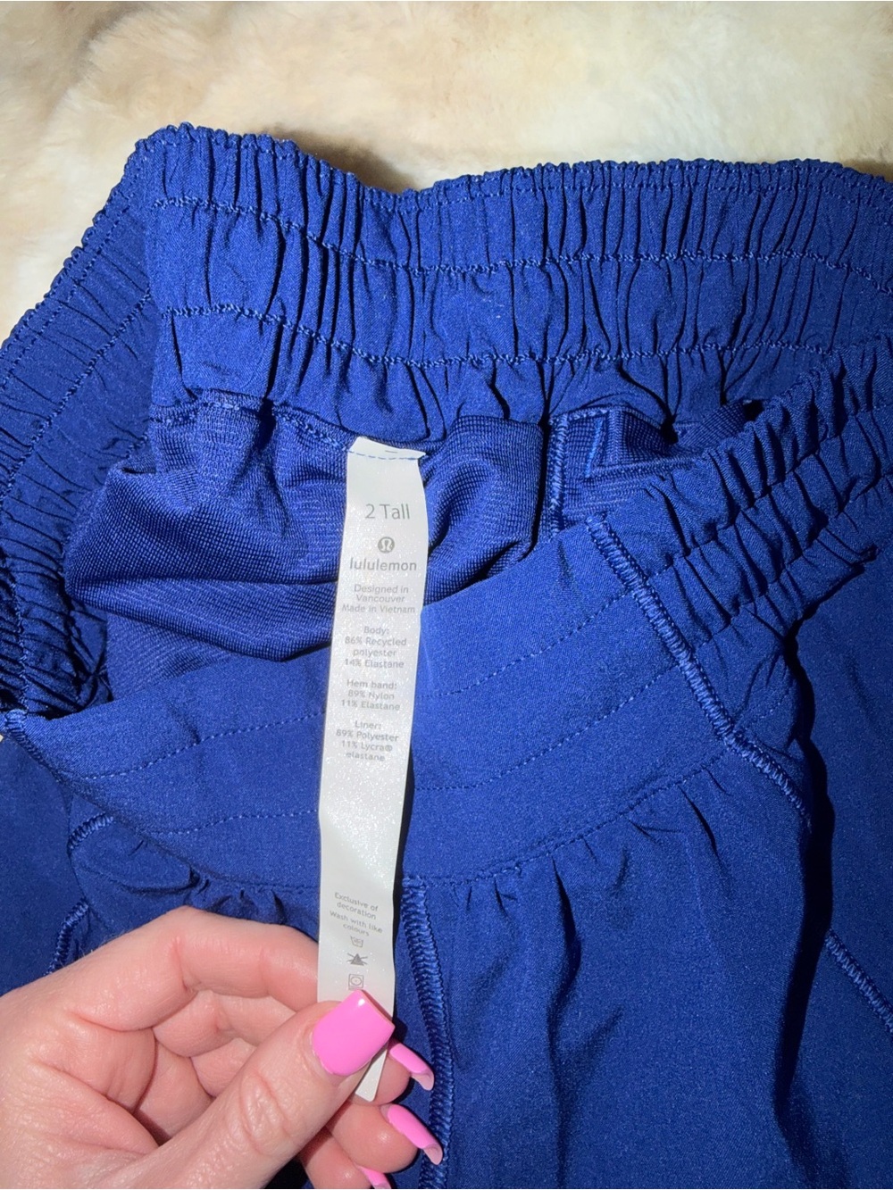 lululemon athletica Women’s Royal Blue Athletic Shorts